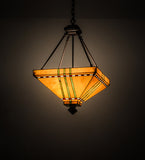 17"Sq Tiffany Prairie Corn Southwest Inverted Pendant