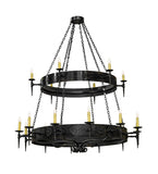 72"W Warwick 18 Lt Two Tier Gothic Chandelier