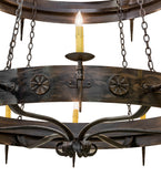 72"W Warwick 18 Lt Two Tier Gothic Chandelier
