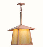 16"Sq Stillwater Dragonfly Outdoor Pendant