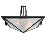 27"Sq Lineage Metro Fusion Twigs Fused Glass Pendant