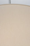 24"W Cilindro Cream Textrene Contemporary Fabric Pendant