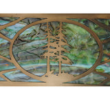 28"Sq Balsam Pine Inverted Pendant