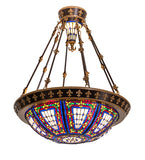 28"W Fleur-de-lis Semi-Flushmount