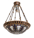 28"W Fleur-de-lis Semi-Flushmount