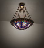 28"W Fleur-de-lis Semi-Flushmount