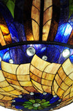 60"W Tampa Bay Tiffany Contemporary Semi-Flushmount