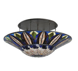 60"W Tampa Bay Tiffany Contemporary Semi-Flushmount