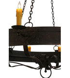 72"W Parnella 12 Lt Gothic Rustic Lodge Chandelier