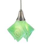 8"W Metro Fusion Fiddleheads Handkerchief Mini Pendant