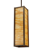 5"Sq Cooper Contemporary Mini Pendant