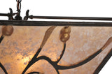 22"Sq Blossoming Branches Floral Inverted Pendant