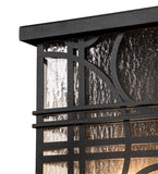 9"W Revival Deco Outdoor Wall Sconce