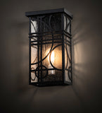 9"W Revival Deco Outdoor Wall Sconce