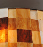 44.5"W Cilindro Calico Contemporary Lodge Semi-Flushmount