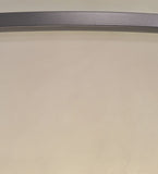 75"W Azimuth White Alabaster Swirl Contemporary Semi-Flushmount