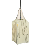 4"Sq Metro Fusion Branches Draped Contemporary Pendant