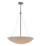 30"W Cypola Alabaster Contemporary Inverted Pendant