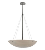 30"W Cypola Alabaster Contemporary Inverted Pendant