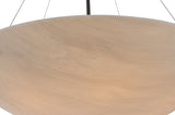 30"W Cypola Alabaster Contemporary Inverted Pendant