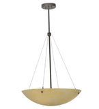 24"W Cypola Honey Onyx Modern Inverted Pendant