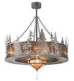 44"W Tall Pines W/Fan Light Chandel-Air Ceiling Fan