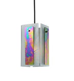 6.5"Sq Metro Aurora Borealis Quadrato Contemporary Pendant