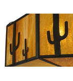 31"W Southwest Cactus Semi-Flushmount