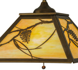 16"Sq Whispering Pines Lodge Pendant