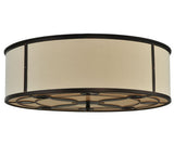 30"W Cilindro Valence Contemporary Flushmount