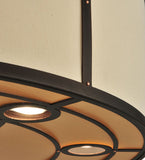 30"W Cilindro Valence Contemporary Flushmount