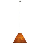 48"W Rustic Chic Lodge Fabric Pendant