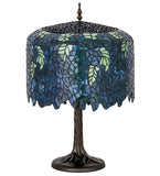28"H Tiffany Wisteria Floral Table Lamp