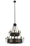 51"W Costello 2 Tier Up & Downlight Chandel-Air Fan