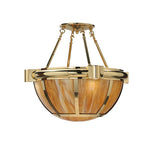 33"W Auburn Contemporary Semi-Flushmount