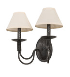 16"W Bell 2 Lt Wall Sconce