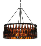 37"W Tuscan Vineyard Estate 36 Wine Bottle Chandelier