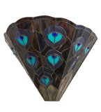 14"W Peacock Wall Sconce