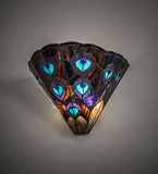 14"W Peacock Wall Sconce