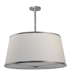 25.5"W Cilindro Cream Contemporary Pendant
