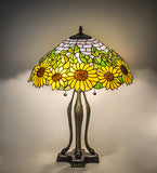 24"H Wild Sunflower Tiffany Floral Table Lamp