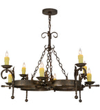42"W Andorra 8 Lt Victorian Chandelier