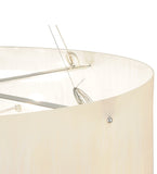 48"W Cilindro Faux Alabaster Traditional Pendant