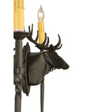 40"W Stag 8 Lt Wildlife Lodge Chandelier