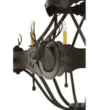 40"W Stag 8 Lt Wildlife Lodge Chandelier