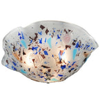 18.25"W Metro Fusion Organic Slumped Glass Flushmount