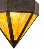 14"W Diamond Mission Lodge Pendant