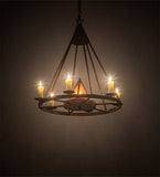 30"W Desert Arrow Southwest Chandelier