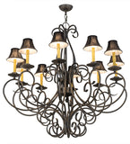 42"W Phillipe 10 Lt Victorian Chandelier | Smashing Stained Glass & Lighting