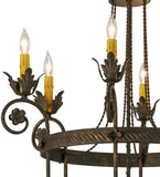 26"W Antonia 6 Lt Victorian Chandelier